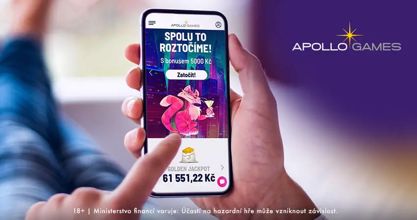 Hrajte Apollo Games na mobilu – získejte 5000 Kč bonus a sledujte jackpot Apollo Games – mobilní hraní s bonusem 5000 Kč a aktuálním jackpotem